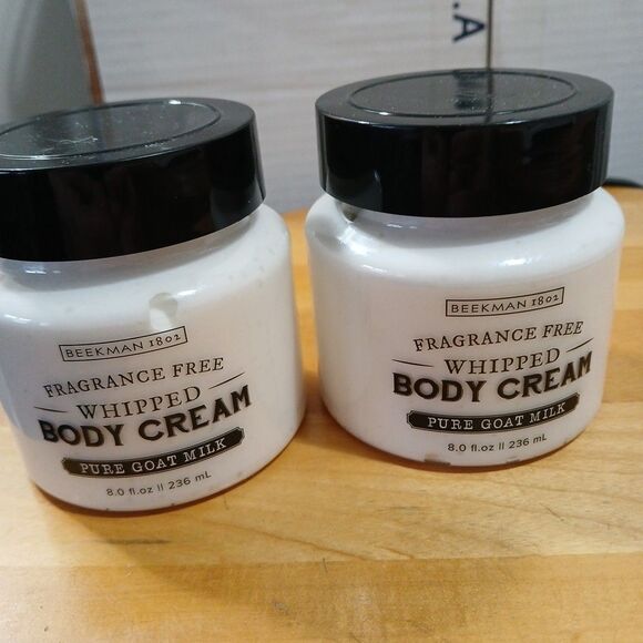 2X-Beekman 1802 Pure Goat Milk Whipped Body Cream, Fragrance-Free 8 fl oz NO BOX - Picture 3 of 9